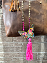 Gypsy South Pink Butterfly Necklace 4/17/25 9760