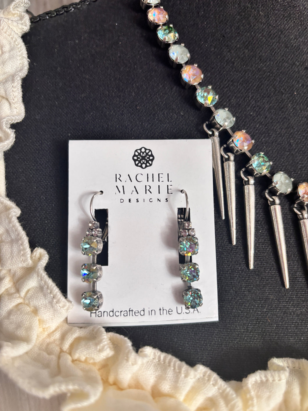 Multi Triple Crystal Rachel Marie Earrings 5/4/26 1275