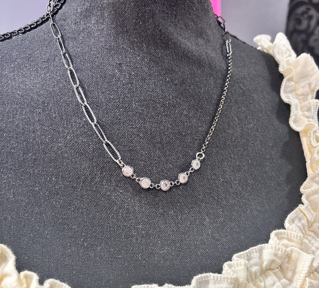 Short Small Crystal Rachel Marie Necklace 5/4/26 1277