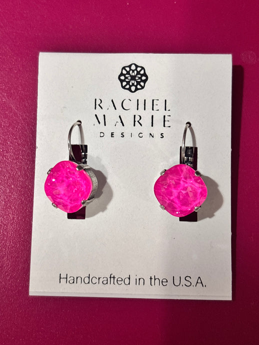 Pink Square Rachel Marie Earrings 5/4/26 1285