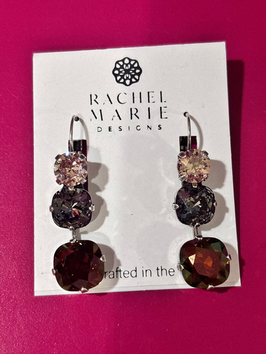 Multi Triple Crystal Rachel Marie Earrings 5/4/26 1289