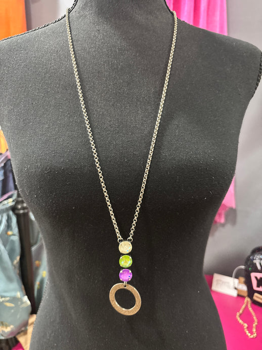 Long Hoop Pendant Rachel Marie Necklace 5/4/26 1299