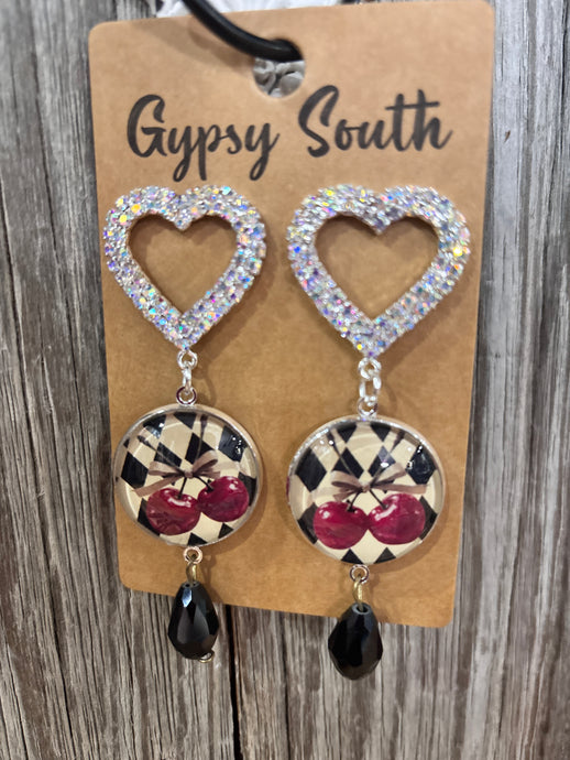 Checker Cherry Gypsy South Earring 4/29/25 9829