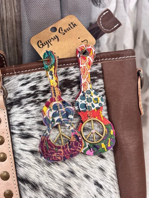 Peace Guitar Gypsy South Earrings 4/29/25 9819