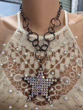 Black Rhinestone Star Gypsy South Necklace 4/29/25 9842