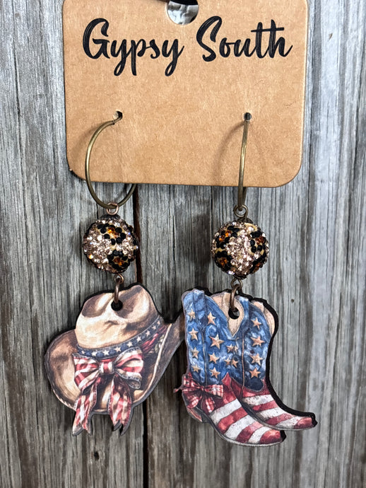 America Hat Boots Gypsy South Earrings 4/29/25 9854