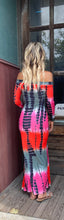 Pink Off Shoulder Abstract Mermaid Dress 6/27/23 6512