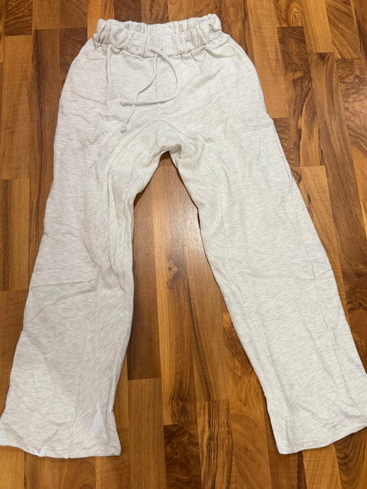 Ash Grey Elastic Banded Waist Baggy Pants