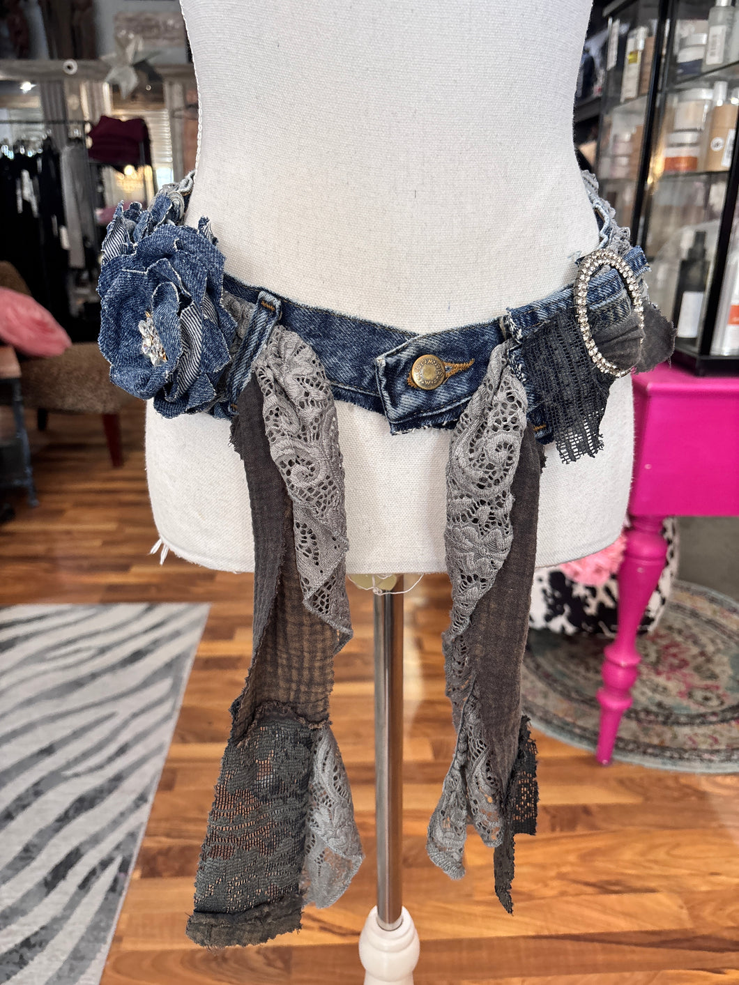Alicat Denim Belt Skirt 8/18/26 1382