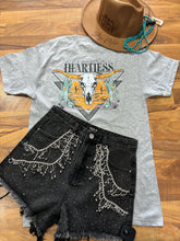 Heartless Wallen Print Grey Country Rustic T-Shirt