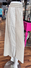 Taupe Floral Eyelet Side Elastic Stripes Wide Leg Bibi Pants 5/27/26 1308
