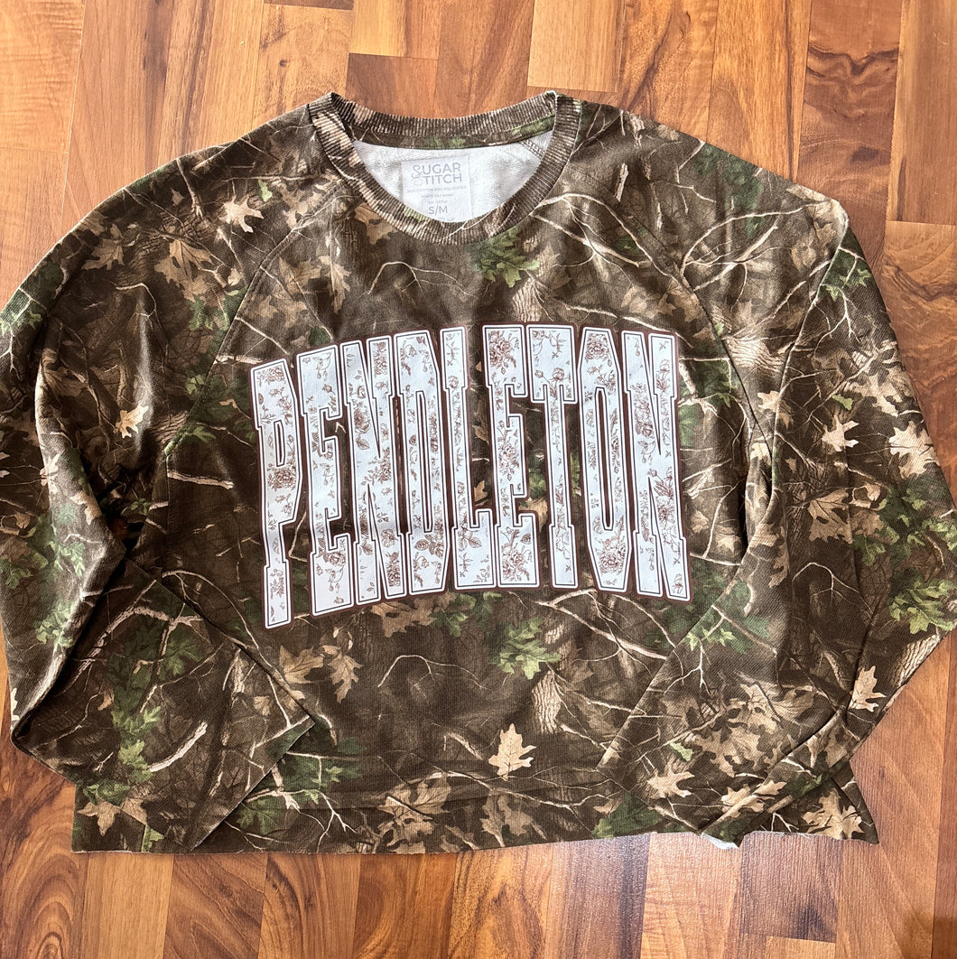 Camo Pendleton Edgy Long Sleeve Shirt
