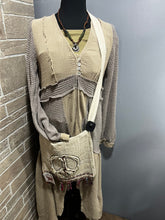 Taupe Maxi Length Contrast Waffle Panel Layering POL Top 9/12/23 6987