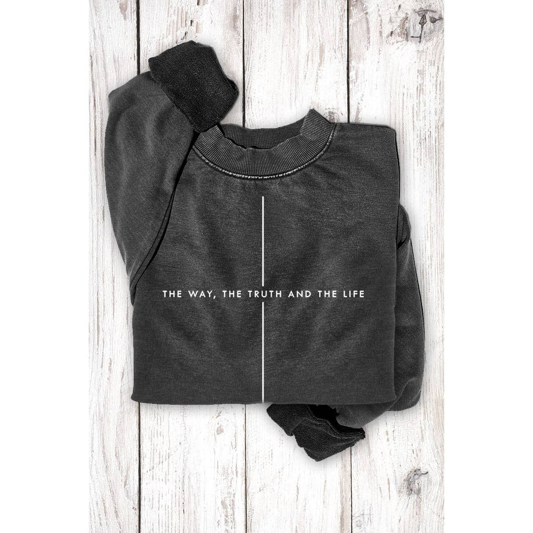 Mineral Black The Way The Truth The Life Sweatshirt
