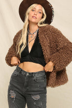 Latte Open Front Fuzzy And Cozy Jacket