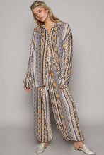 POL Cream Multi colored printed woven casual pants