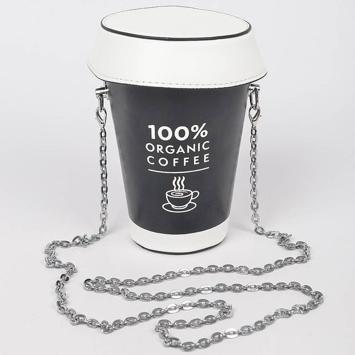 Black Coffee Cup Fun Clutch