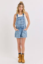 High Rise Denim Cello Shortalls