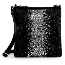 Black Glamorous Rhinestone Design Crossbody Sling