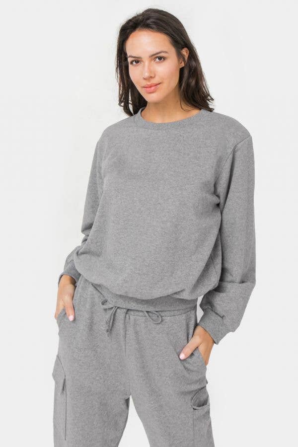 Heather Grey sweatshirt top