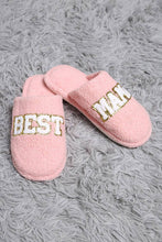 Sequined Best Mama Winter Sleepers: Pink