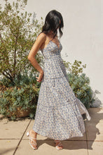 Parisian Bloom South France Bustier Tiered Maxi Dress