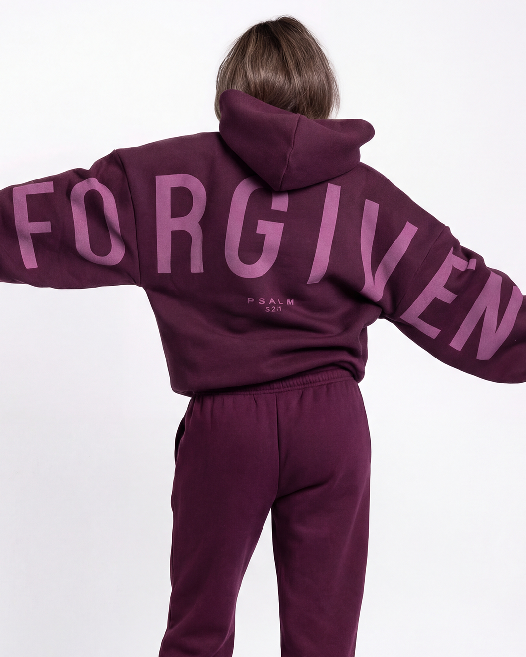 Dark Cherry  Forgiven Kingdom Essential Hoodie