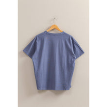 Dusty Indigo Crew Neck Short Sleeve T Shirt
