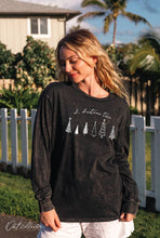 OH, CHRISTMAS TREE Mineral Washed Long Sleeve Graphic : Mineral Black