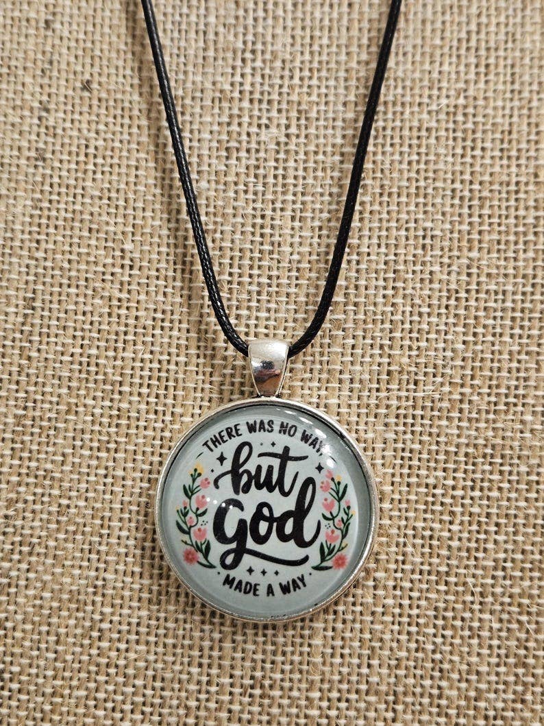 God Made A Way Pendant Necklace, Christian Thank You Gifts