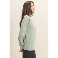 Iceberg Green Long Sleeve Pocket T-Shirt
