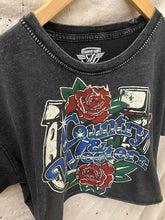 Black Country & Western Horseshoe Relaxed Cropped Acid Wash Tee