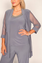 Charcoal Plus Size Formal Pants Suit