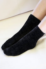 Charcoal Luxury Chenille Socks