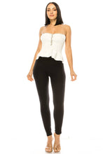 White Tube Top with Rhinestones