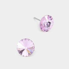 Crystal 8mm Round Crystal Stud Earrings