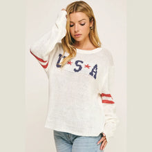 White American Graphic Sweater