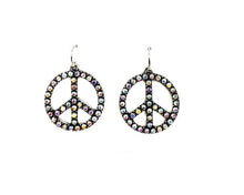Turquoise Western 1" Bubble Stone Peace Sing Earring