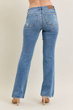 Medium Mr Vintage Wash Boot Cut w/ Destroy Hem Judy Blue Jeans