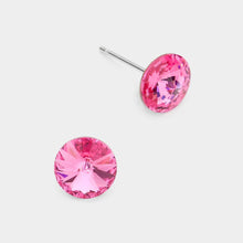 Crystal 8mm Round Crystal Stud Earrings