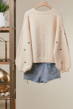 Ivory Christmas Tree Embroidered Soft Cardigan
