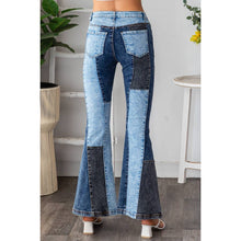 Denim Washed Multi Color Block Oli+Hali Jeans