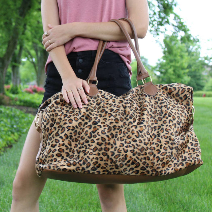 Leopard Large Weekender Tote