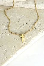 Silver Mini Cross Necklace