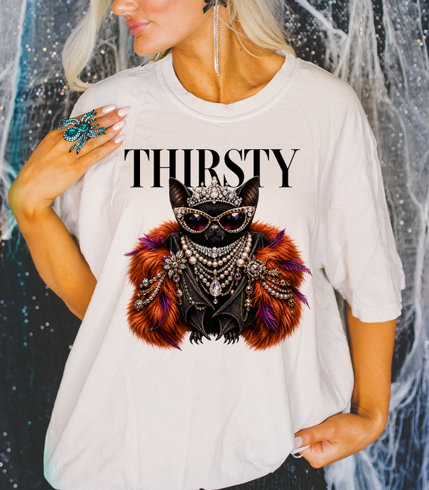 Natural Thirsty Bat Tee