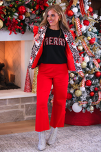 Leopard Santa Safari Chic Puffer Vest