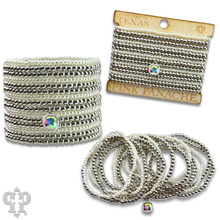 Silver Pearl bead bracelet with Austrian crystal