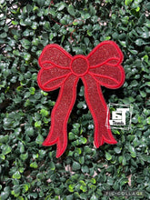 Blue Bow Glitter Bows(Set of 2) ....Patches