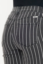 Grey High Rise Flare Stripe Kancan Pants