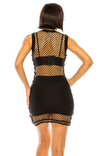 Black Pearl Fishnet Beach Dress